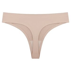 3/$15 New Seamless Beige Invisible Panties Underwear Thong Low Waist Women Girls